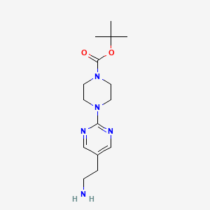 2-(2-[4-(Tert-butoxycarbonyl)piperazin-1-YL]pyrimidin-5-YL)ethanamine