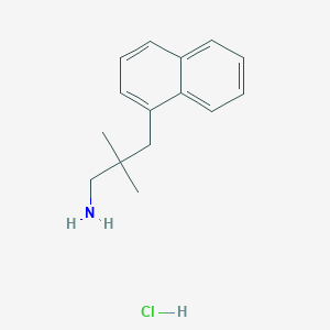 B1484882 2,2-Dimethyl-3-(naphthalen-1-yl)propan-1-amine hydrochloride CAS No. 2098058-72-9