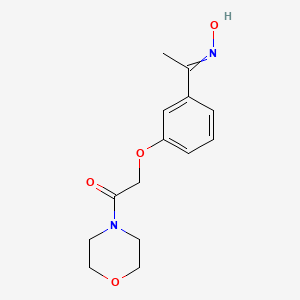 2-[3-(N-hydroxy-C-methylcarbonimidoyl)phenoxy]-1-morpholin-4-ylethanone