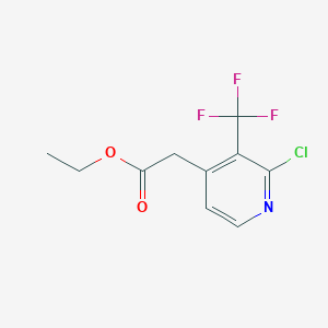 Ethyl 2-chloro-3-(trifluoromethyl)pyridine-4-acetate