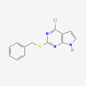 2-(Benzylthio)-4-chloro-7H-pyrrolo[2,3-D]pyrimidine