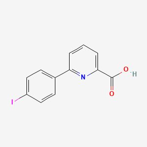 molecular formula C12H8INO2 B14848856 6-(4-Iodophenyl)pyridine-2-carboxylic acid 