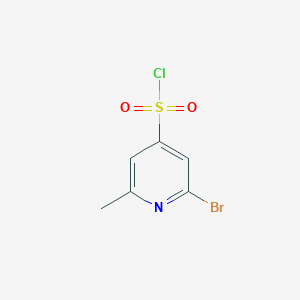 molecular formula C6H5BrClNO2S B14848864 2-Bromo-6-methylpyridine-4-sulfonyl chloride 