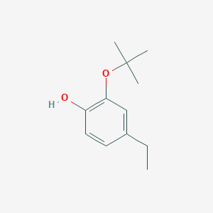 molecular formula C12H18O2 B14848895 2-(Tert-butoxy)-4-ethylphenol 