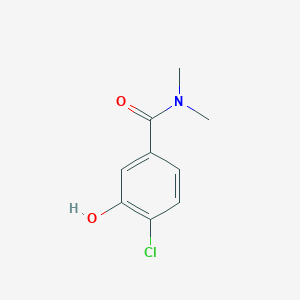 molecular formula C9H10ClNO2 B14848904 4-Chloro-3-hydroxy-N,N-dimethylbenzamide 