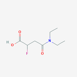 molecular formula C8H14FNO3 B1484891 3-(二乙基氨甲酰)-2-氟丙酸 CAS No. 2098113-36-9