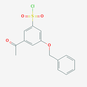 3-Acetyl-5-(benzyloxy)benzenesulfonyl chloride