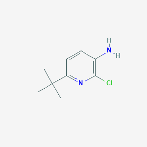 molecular formula C9H13ClN2 B14848934 6-Tert-butyl-2-chloropyridin-3-amine CAS No. 1211532-13-6