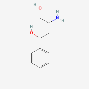 molecular formula C11H17NO2 B14849006 (1R,3R)-3-Amino-1-(4-methylphenyl)-1,4-butanediol 