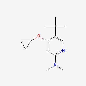 5-Tert-butyl-4-cyclopropoxy-N,N-dimethylpyridin-2-amine