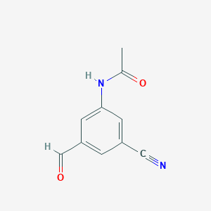 N-(3-Cyano-5-formylphenyl)acetamide