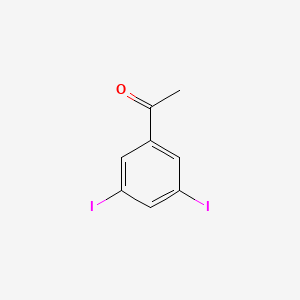 molecular formula C8H6I2O B14849088 1-(3,5-Diiodophenyl)ethanone 