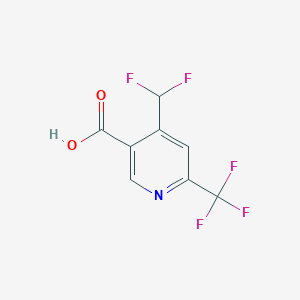 4-(Difluoromethyl)-6-(trifluoromethyl)nicotinic acid