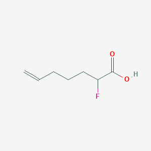 molecular formula C7H11FO2 B1484910 2-Fluorohept-6-enoic acid CAS No. 2097980-66-8