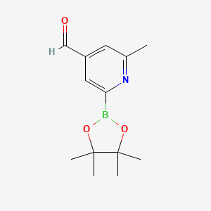 (4-Formyl-6-methylpyridin-2-YL)boronic acid pinacol ester