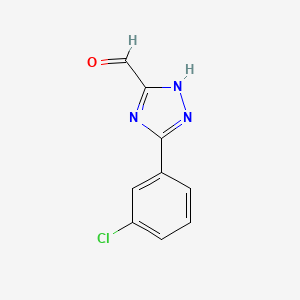 5-(3-Chlorophenyl)-4H-1,2,4-triazole-3-carbaldehyde