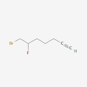 molecular formula C7H10BrF B1484917 7-Bromo-6-fluorohept-1-yne CAS No. 2098057-79-3