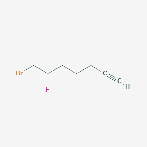 7-Bromo-6-fluorohept-1-yne