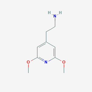 molecular formula C9H14N2O2 B14849177 2-(2,6-Dimethoxypyridin-4-YL)ethanamine 