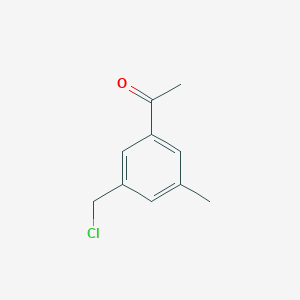 1-[3-(Chloromethyl)-5-methylphenyl]ethanone