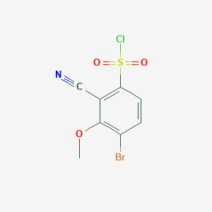 4-Bromo-2-cyano-3-methoxybenzenesulfonyl chloride