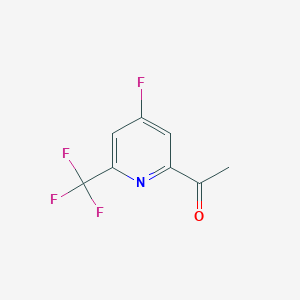 1-[4-Fluoro-6-(trifluoromethyl)pyridin-2-YL]ethanone