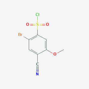 2-Bromo-4-cyano-5-methoxybenzenesulfonyl chloride