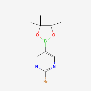 molecular formula C10H14BBrN2O2 B14849211 2-Bromo-5-(4,4,5,5-tetramethyl-1,3,2-dioxaborolan-2-yl)pyrimidine 