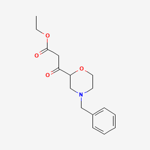 Ethyl 3-(4-benzylmorpholin-2-YL)-3-oxopropanoate