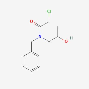 molecular formula C12H16ClNO2 B14849233 N-Benzyl-2-chloro-N-(2-hydroxypropyl)acetamide CAS No. 1393540-62-9