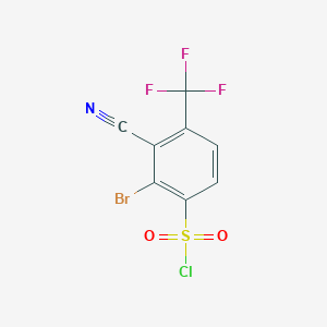 2-Bromo-3-cyano-4-(trifluoromethyl)benzenesulfonyl chloride