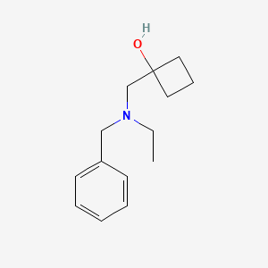 molecular formula C14H21NO B1484926 1-{[Benzyl(ethyl)amino]methyl}cyclobutan-1-ol CAS No. 2148472-46-0