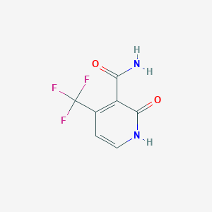 molecular formula C7H5F3N2O2 B14849262 2-Hydroxy-4-(trifluoromethyl)nicotinamide 