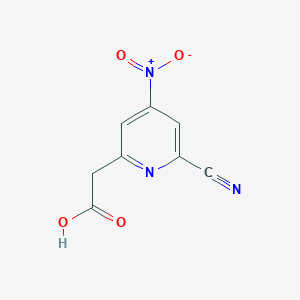 (6-Cyano-4-nitropyridin-2-YL)acetic acid