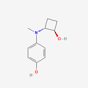 molecular formula C11H15NO2 B1484934 4-{[trans-2-Hydroxycyclobutyl](methyl)amino}phenol CAS No. 2165860-44-4