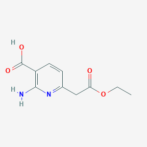 2-Amino-6-(2-ethoxy-2-oxoethyl)nicotinic acid