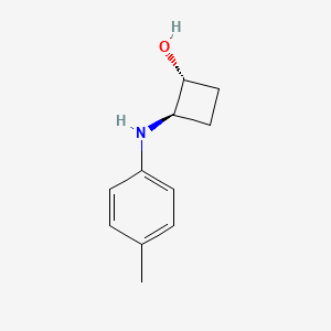trans-2-[(4-Methylphenyl)amino]cyclobutan-1-ol