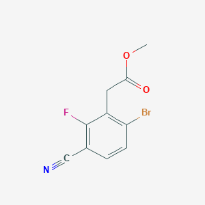 Methyl 6-bromo-3-cyano-2-fluorophenylacetate