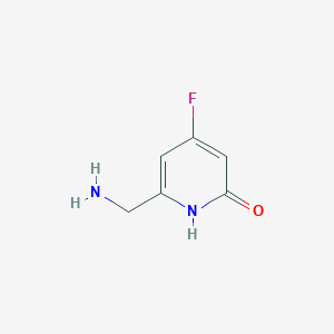 6-(Aminomethyl)-4-fluoropyridin-2-OL