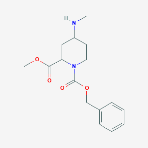 1-O-benzyl 2-O-methyl 4-(methylamino)piperidine-1,2-dicarboxylate