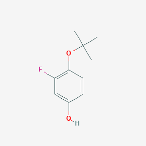 molecular formula C10H13FO2 B14849388 4-(Tert-butoxy)-3-fluorophenol 