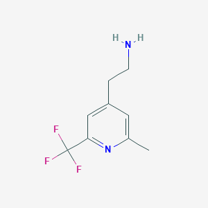 2-[2-Methyl-6-(trifluoromethyl)pyridin-4-YL]ethanamine