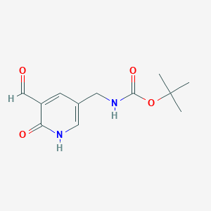 Tert-butyl (5-formyl-6-hydroxypyridin-3-YL)methylcarbamate