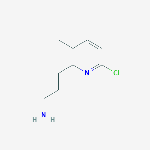 3-(6-Chloro-3-methylpyridin-2-YL)propan-1-amine