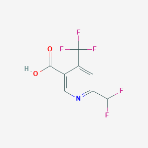 2-(Difluoromethyl)-4-(trifluoromethyl)pyridine-5-carboxylic acid