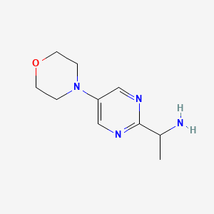 molecular formula C10H16N4O B14849447 1-(5-Morpholin-4-ylpyrimidin-2-YL)ethanamine CAS No. 944906-45-0