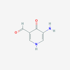 molecular formula C6H6N2O2 B14849505 5-Amino-4-hydroxynicotinaldehyde 