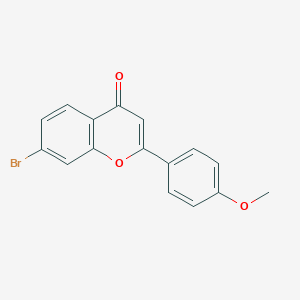 molecular formula C16H11BrO3 B14849532 7-Bromo-2-(4-methoxyphenyl)-4H-chromen-4-one 