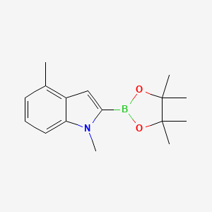 1,4-Dimethyl-2-(4,4,5,5-tetramethyl-1,3,2-dioxaborolan-2-YL)-indole