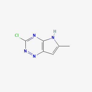 3-Chloro-6-methyl-5H-pyrrolo[2,3-E][1,2,4]triazine